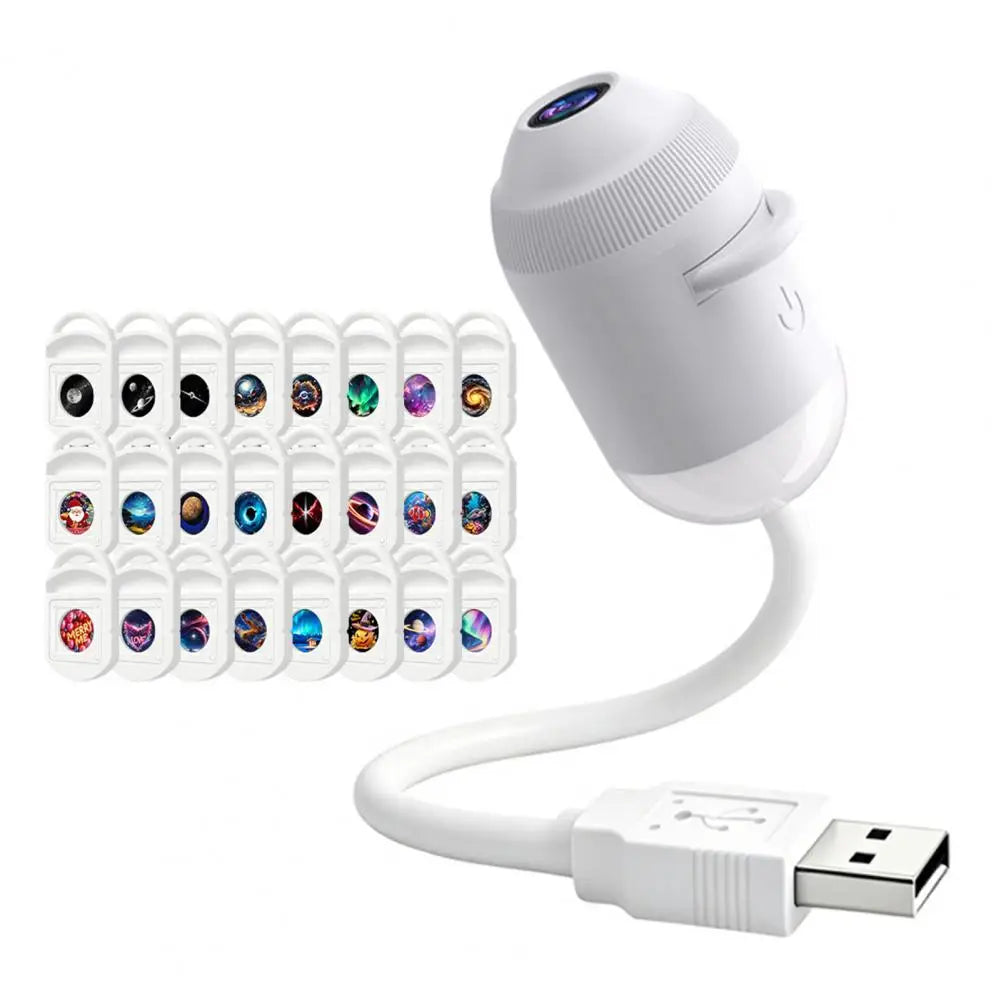 USB Starry Sky Projector Lamp with Clear Image Adjustable Brightness Touch Control 2-in-1 Night Light And Star Projector
