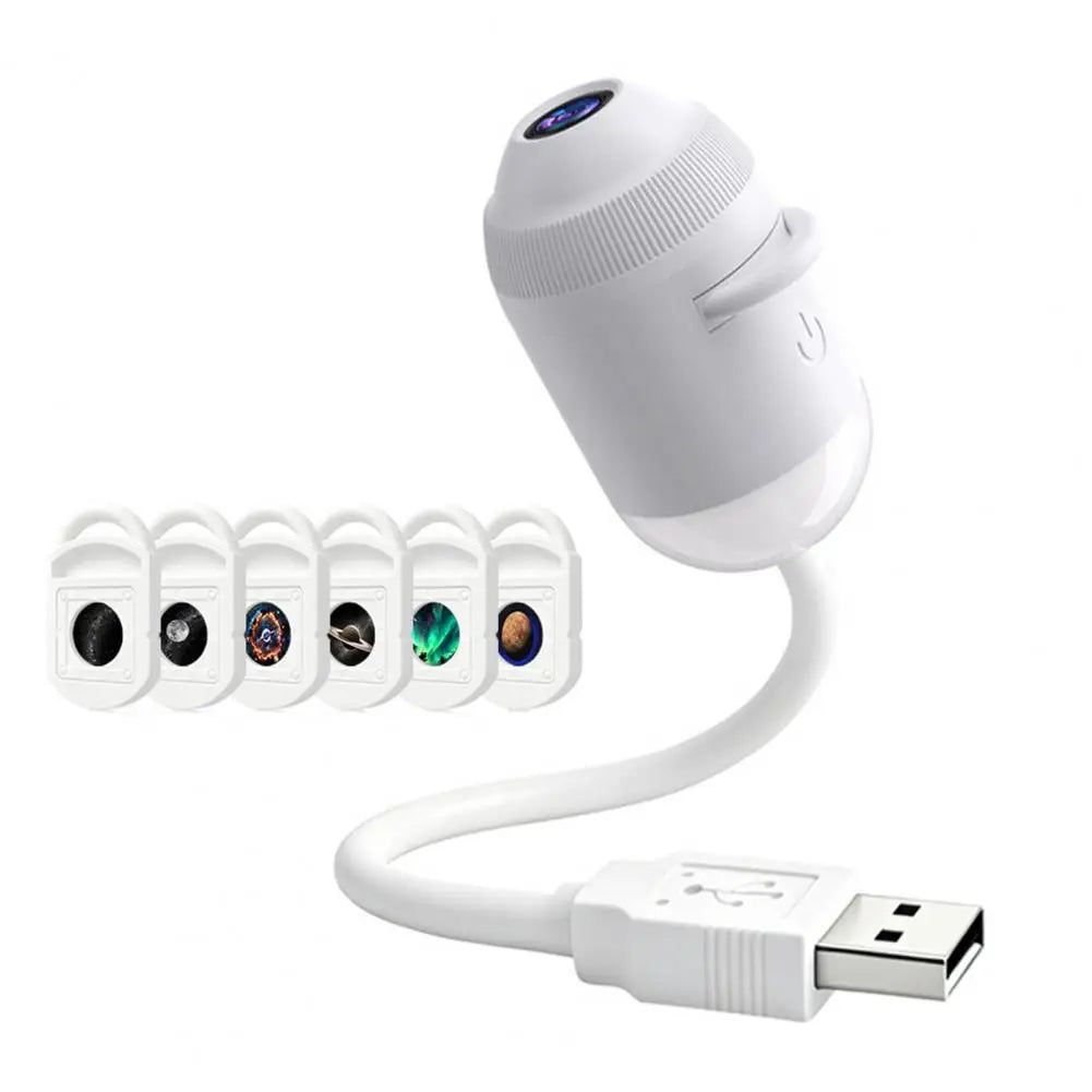 USB Starry Sky Projector Lamp with Clear Image Adjustable Brightness Touch Control 2-in-1 Night Light And Star Projector
