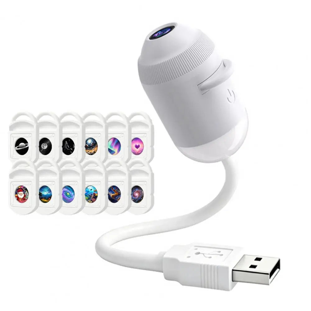 USB Starry Sky Projector Lamp with Clear Image Adjustable Brightness Touch Control 2-in-1 Night Light And Star Projector